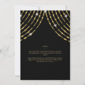 Espanol Invitación Boda Elegant Black Gold Wedding Kaart (Achterkant)