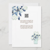 Espanol Invitación de Boda Summer Floral Wedding I Kaart (Achterkant)