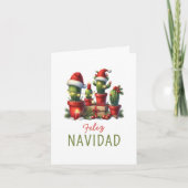 Espanol Mexicaanse Feliz Navidad Cactus Feestdagen Kaart (Voorkant)