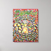 Español Serenity Prayer Angel Art Canvas (Voorkant)