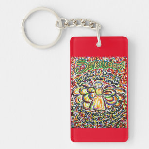 Español Serenity Prayer Angel Art Sleutelhanger