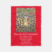 Español Serenity Prayer Poem Angel Fleece Blanket (Voorkant)