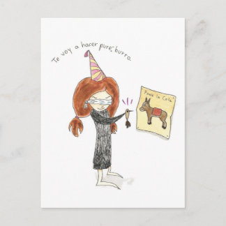 ESPAÑOL Tarjeta De Cumpleaños - Burro Briefkaart
