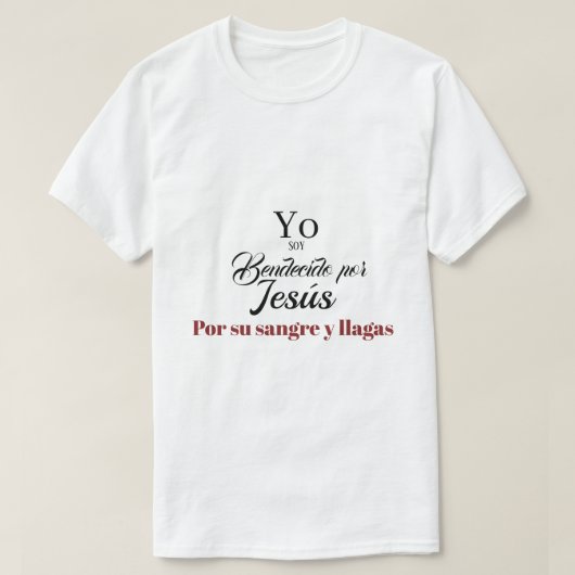 Espanol Texto Biblico Isaias 53 T-shirt (Design voorkant)