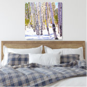Espen in Sneeuw Canvas Print (Insitu (Slaapkamer))