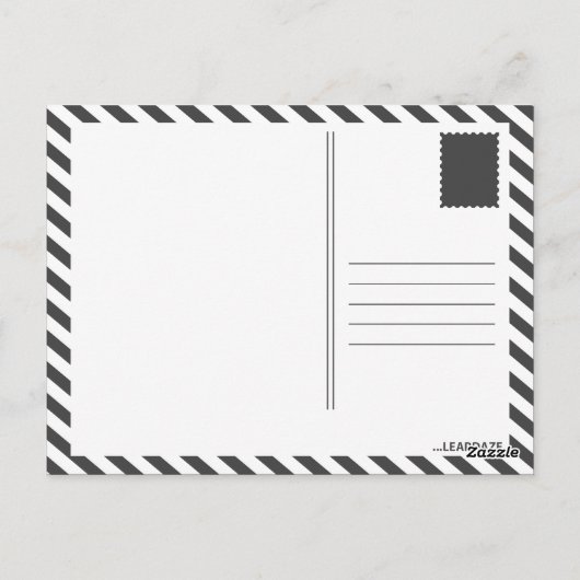 espenbladeren briefkaart (Achterkant)