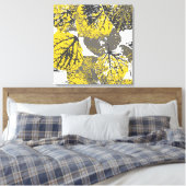 espenbladeren canvas afdruk (Insitu (Slaapkamer))
