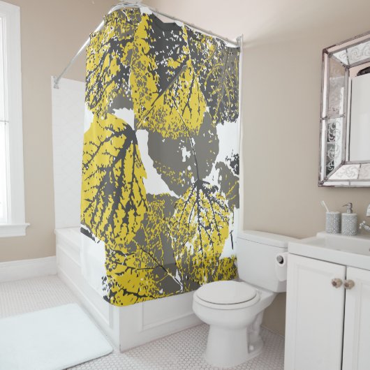 espenbladeren douchegordijn (In situ)