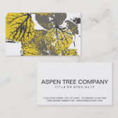 espenbladeren visitekaartje (Voorkant / Achterkant)