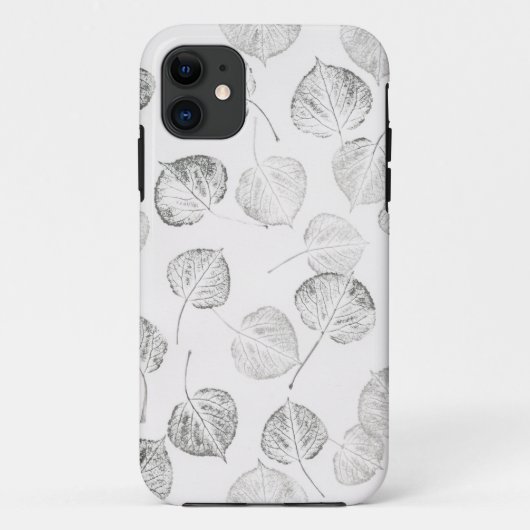 Espenbladeren Zwart en Wit © Sandy Long Case-Mate iPhone Case (Achterkant)