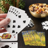Espenbomen in de herfst in de Rockies Pokerkaarten (Insitu)