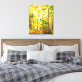 Espenbomen in de herfst | Sierra Nevada-gebergte, Canvas Afdruk (Insitu (Slaapkamer))