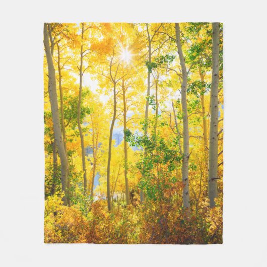 Espenbomen in de herfst | Sierra Nevada-gebergte, Fleece Deken (Voorkant)
