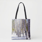 Espenbomen in het bos tote bag (Voorkant)