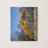 Espenbomen met het Teton-gebergte Legpuzzel (Verticaal)