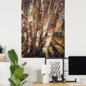 Espenbos herfstlandschap poster (Thuiskantoor)
