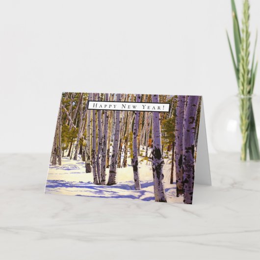 Espenbos in Flagstaff, AZ Kaart (Voorkant)