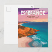 Esperance Australia Travel Art Vintage Briefkaart (Voorkant / Achterkant)