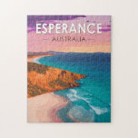Esperance Australia Travel Art Vintage Legpuzzel<br><div class="desc">Esperance retro vector reisontwerp. De stranden zijn onder andere rustige Blue Haven en West Beach,  met zijn surven pauzes.</div>