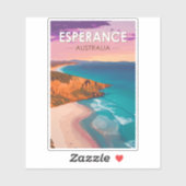 Esperance Australia Travel Art Vintage Sticker (Vel)