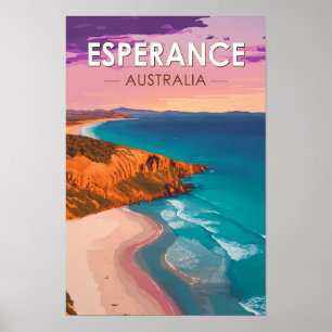 Esperance Australië Reis Kunst Vintage Poster