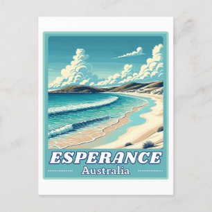 Esperance in Western Australië Retro Skyline Briefkaart