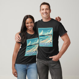 Esperance in Western Australië Retro Skyline T-shirt