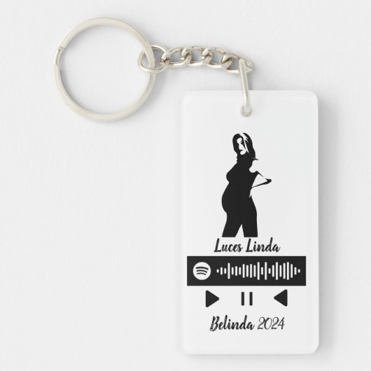 Esperando un bebe sleutelhanger (Voorkant)