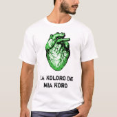 Esperanta t-ĉemizo -- Esperanto t-shirt (Voorkant)