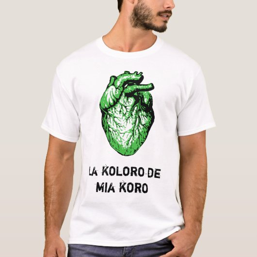 Esperanta t-ĉemizo -- Esperanto t-shirt (Voorkant)