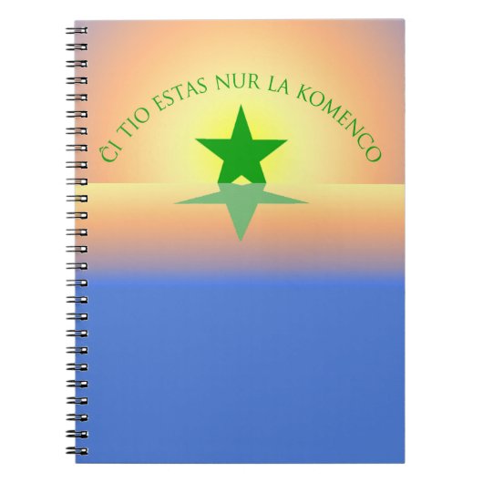 Esperanto: Alleen het beginnotebook Notitieboek (Voorkant)
