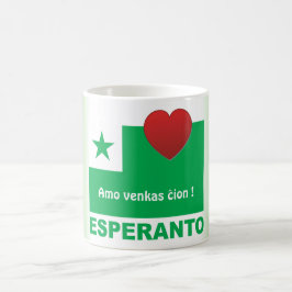 Esperanto / "Amo venkas Mitchion", Koffiemok