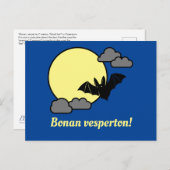 Esperanto: Bonan vesperton! Briefkaart (Voorkant / Achterkant)