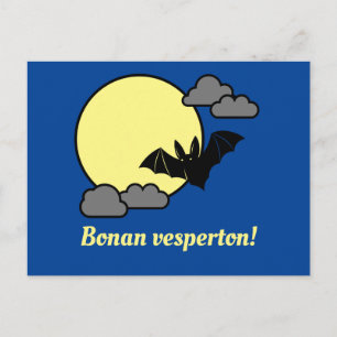 Esperanto: Bonan vesperton! Briefkaart