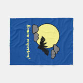 Esperanto: Bonan vesperton! Fleece Deken (Voorkant (Horizontaal))