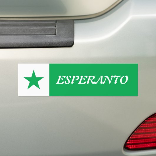 Esperanto Bumpersticker (Op auto)