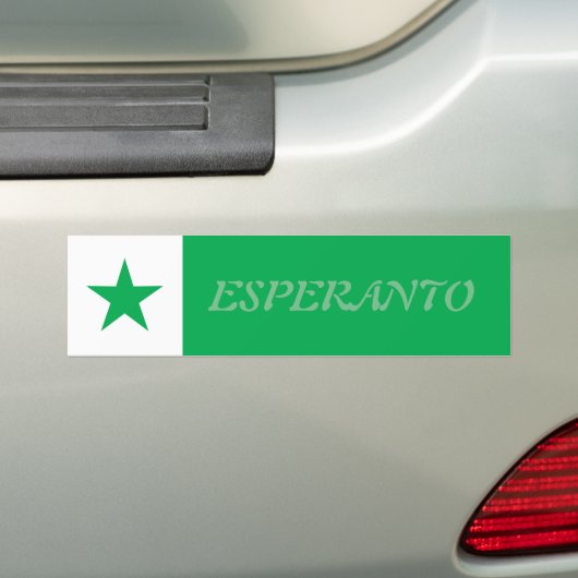 Esperanto Bumpersticker (Op auto)