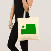 Esperanto butikuma saketo / boodschappenzak tote bag (Voorkant (product))