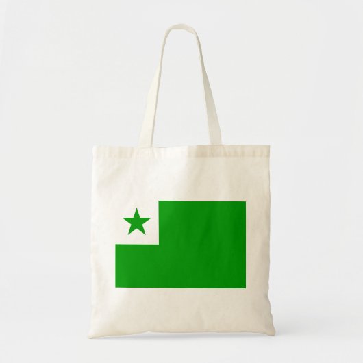 Esperanto butikuma saketo / boodschappenzak tote bag (Voorkant)