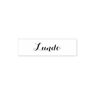Esperanto: Dag van de Week: Lundo (Maandag) Zelfinktende Stempel