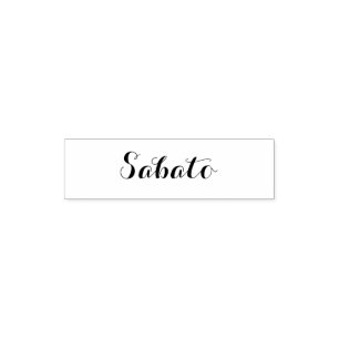 Esperanto: Dag van de week: Sabato (zaterdag) Zelfinktende Stempel