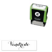 Esperanto: Dag van de Week: Vendredo (Vrijdag) Zelfinktende Stempel (In situ)