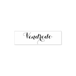 Esperanto: Dag van de week: Vrijdag (vrijdag) Zelfinktende Stempel