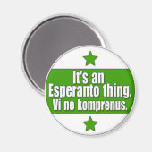 Esperanto-ding Magneet (Voorkant / Achterkant)