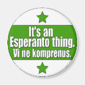Esperanto-ding Magneet (Voorkant)