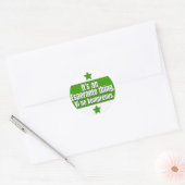 Esperanto-ding Ronde Sticker (Envelop)