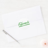 Esperanto ekde 1887 ronde sticker (Envelop)