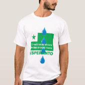 Esperanto / "El malgrandaj akveroj fariĝ as..", T-shirt (Voorkant)