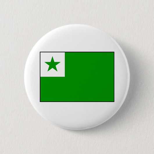 Esperanto - Esperantistvlag Ronde Button 5,7 Cm (Voorkant)