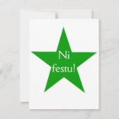 Esperanto: Festu van Ni! Kaart (Voorkant)